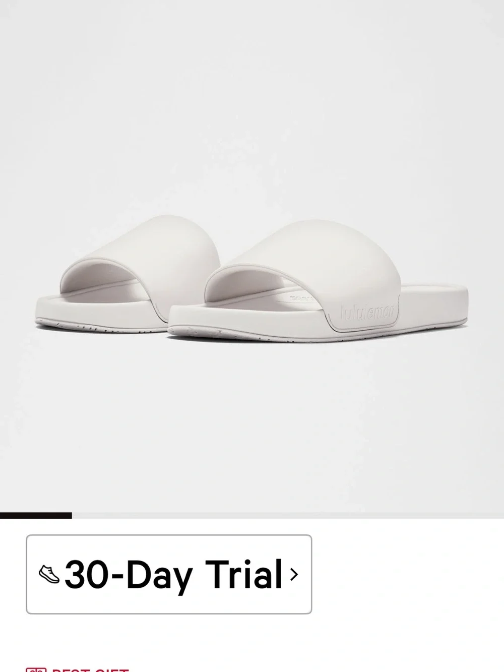 lululemon athletica White Single-Band Slide